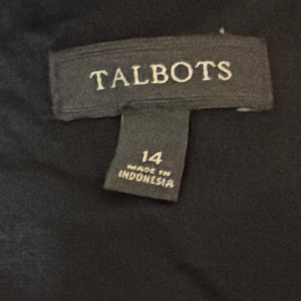 Talbots Women's Black Solid Sleeveless Knee Length Dress Size 14 Dress, Black - Picture 8 of 8